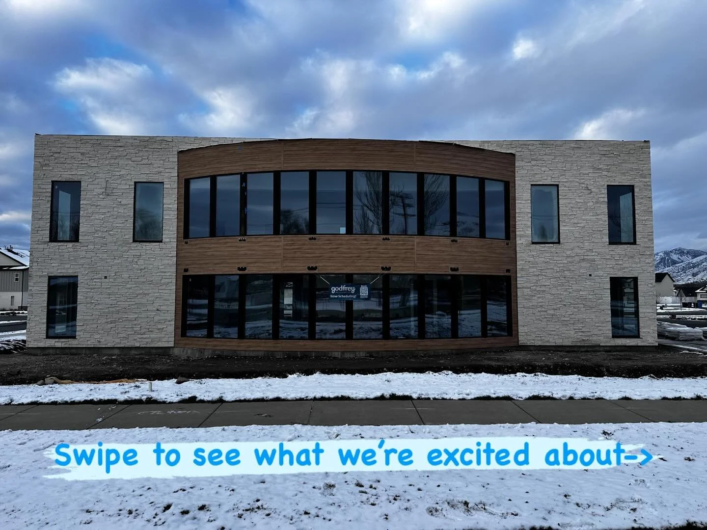 Super excited about our building almost being done&hellip; keep swiping to see what we&rsquo;re most excited about! Now scheduling patients with our opening day on February 5th! #godfreyorthodontics #cachevalleyorthodontist #orthodontist #braces #inv