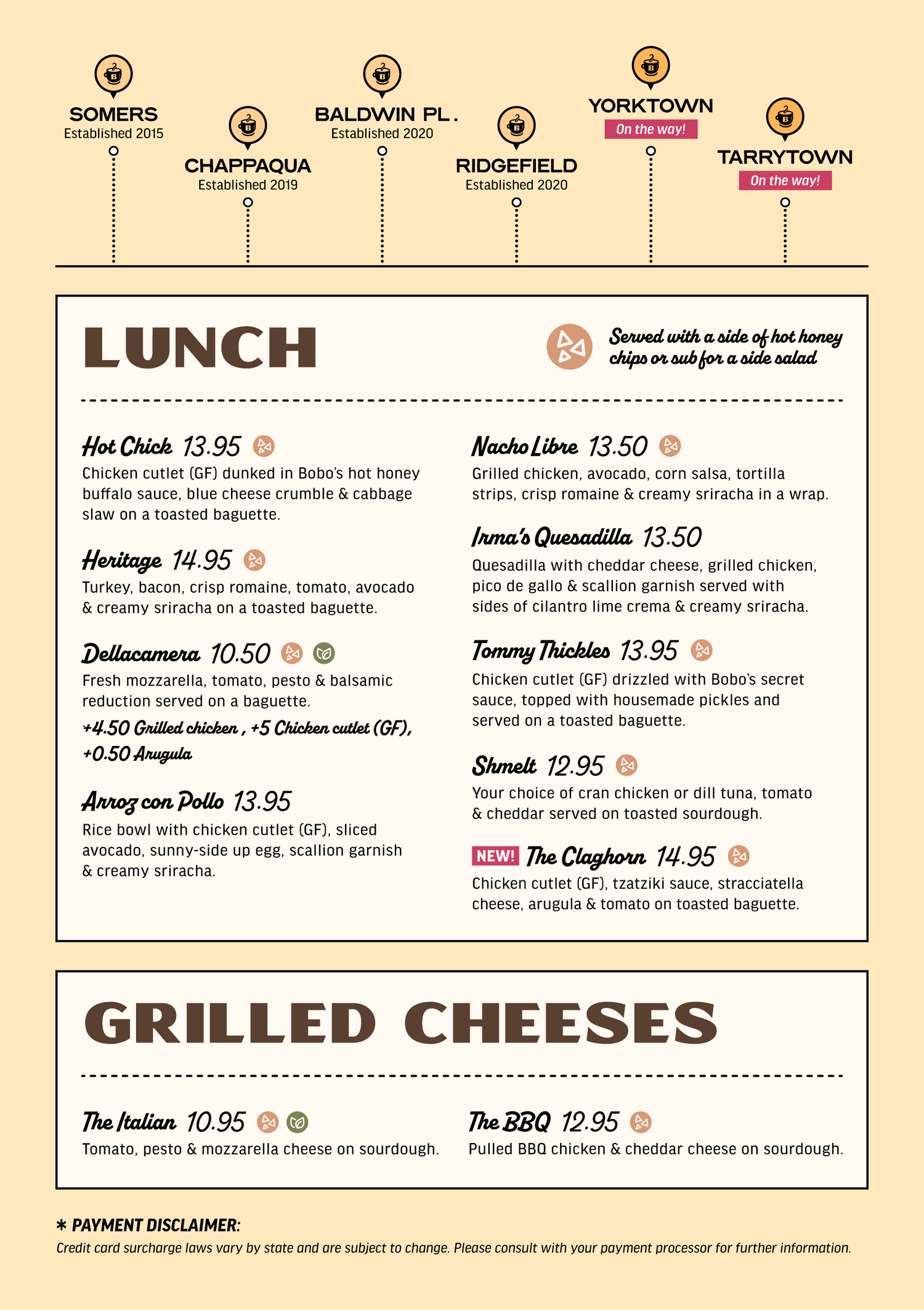 Menu — Bobo's Cafe