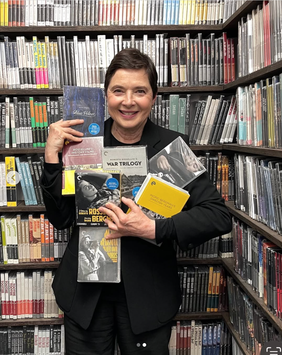 Image of Isabella Rossellini in the Criterion Closet, soft hair and makeup