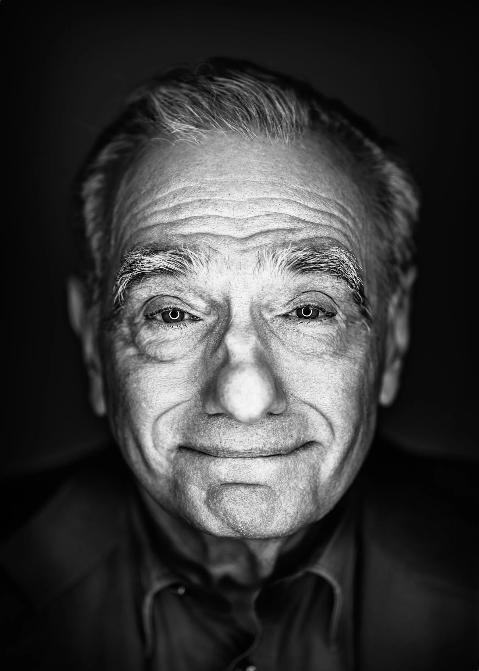 Men's grooming on Martin Scorsese, photography by Mark Mann