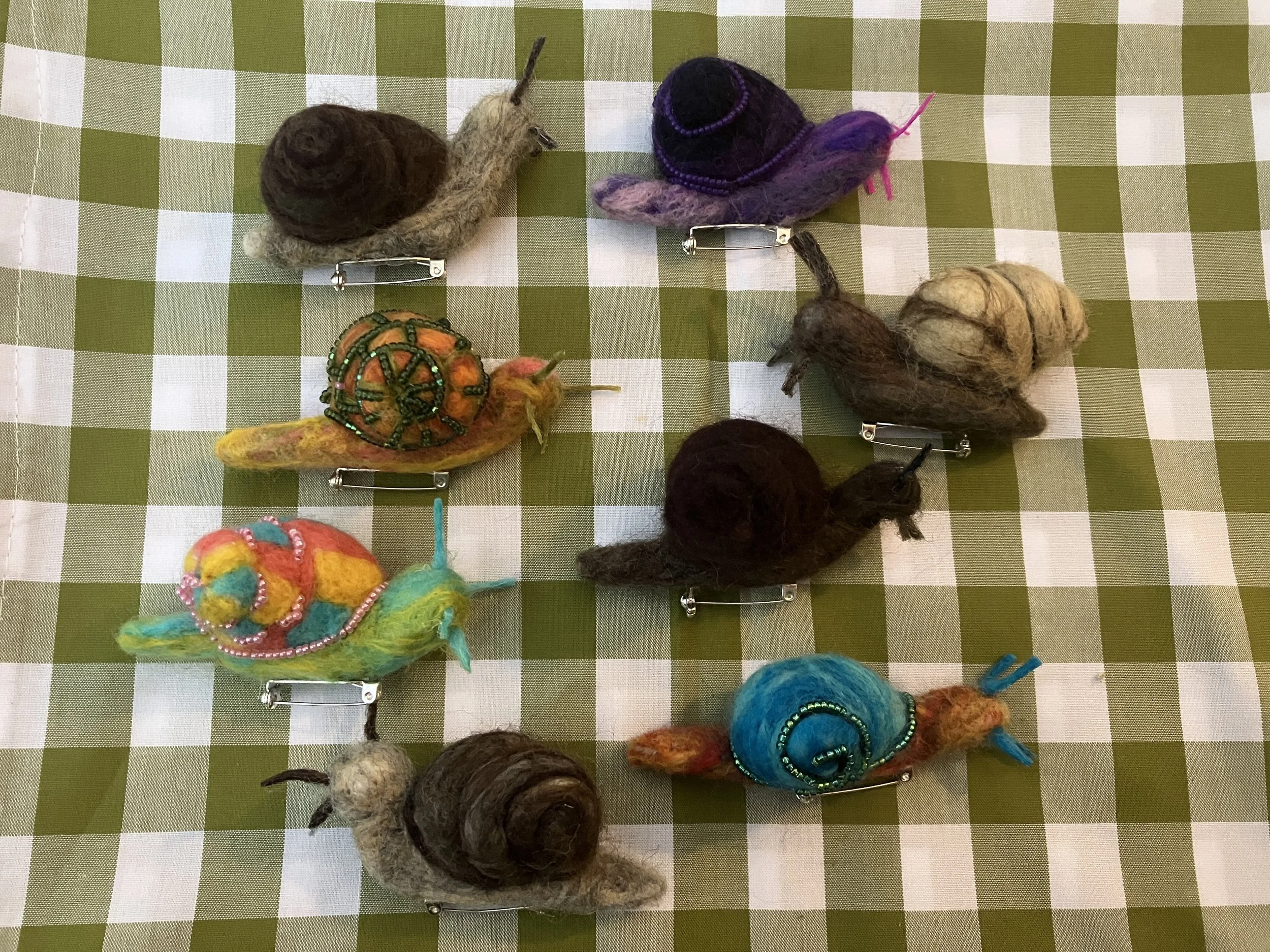 Felt Snail Pin