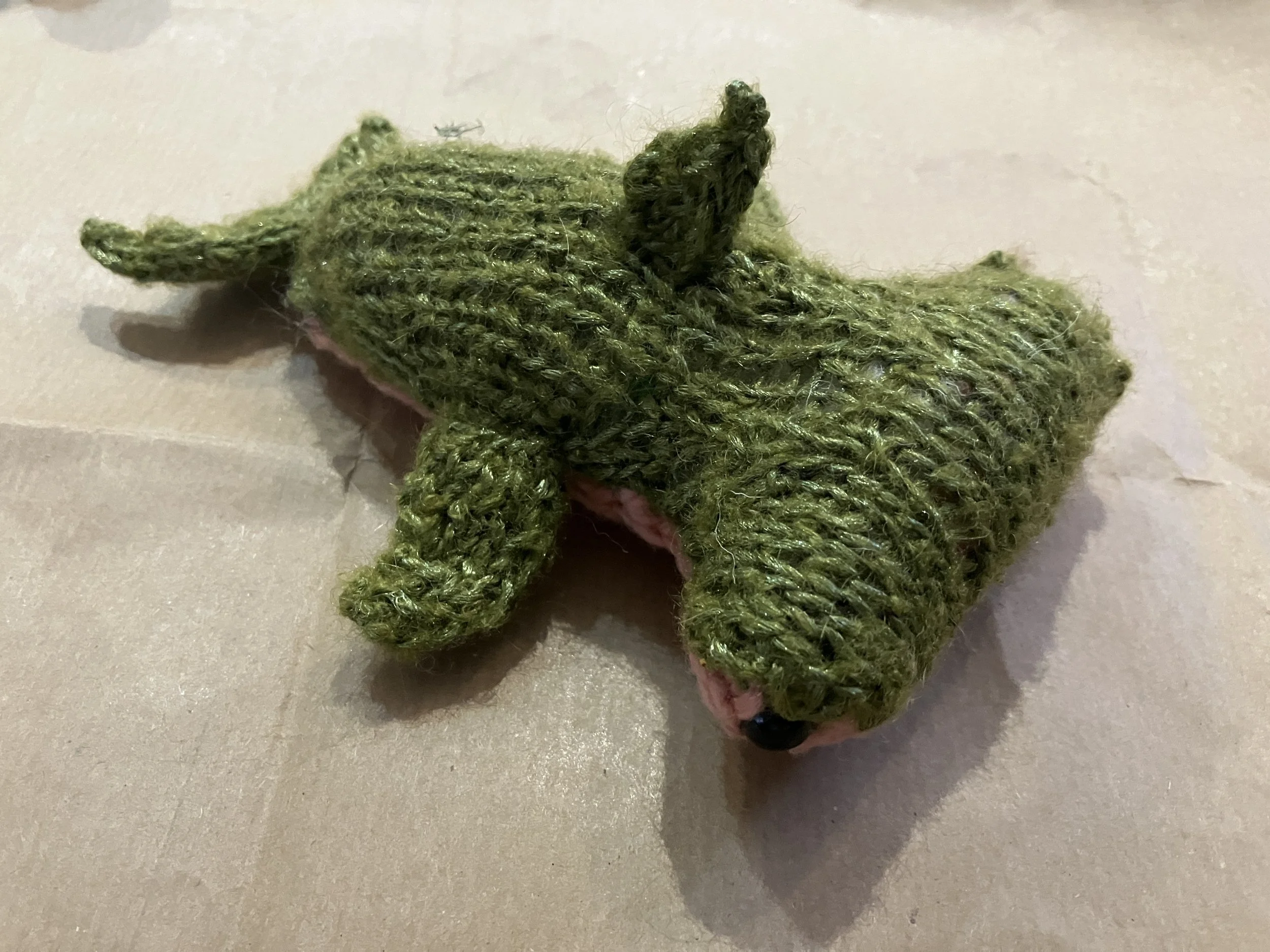 Green and Pink Hammer Head Shark
