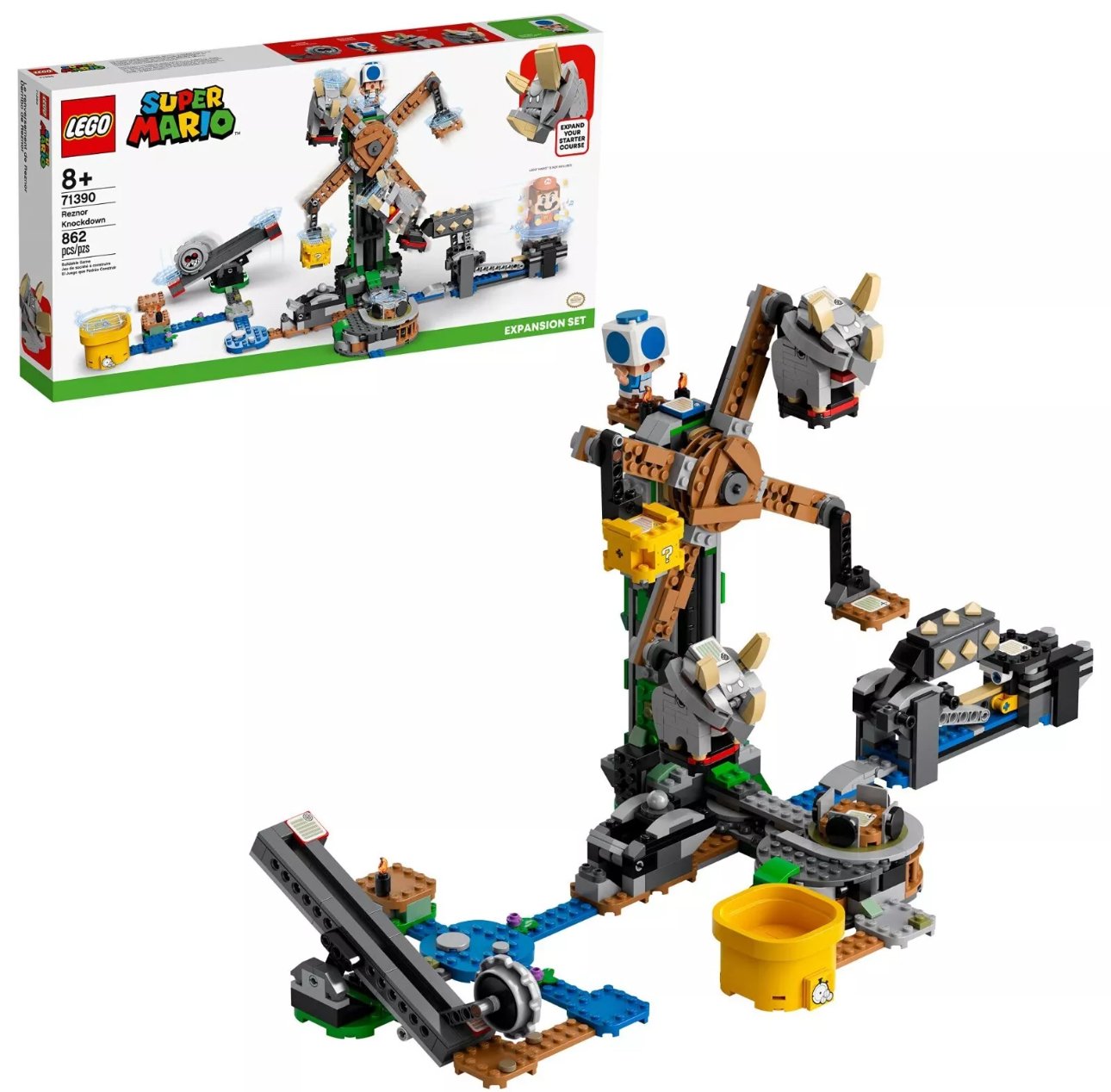 LEGO Super Mario Reznor Knockdown Expansion Set 71390 Building Kit; Collectible Toy Playset for Kids; New 2021 (862 Pieces)