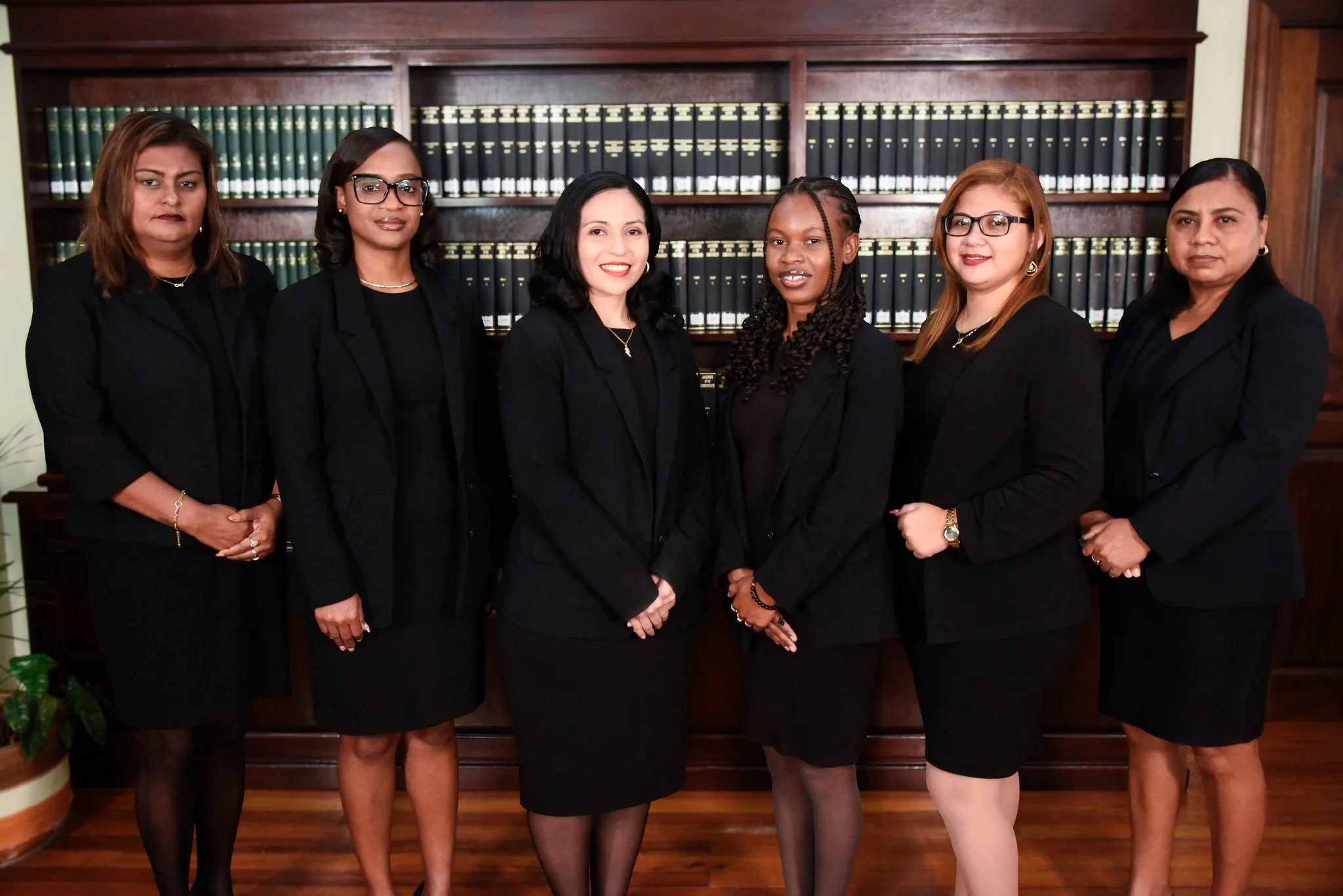 Transaction Department: Tracy Ebanks (Paralegal), Shakira Crawford (Paralegal), Nicolette Bautista (Paralegal), Caleehya Ellington (Paralegal/ Immigration Officer), Jenifer Guevara (Paralegal), and Rosita Zelaya (Paralegal)