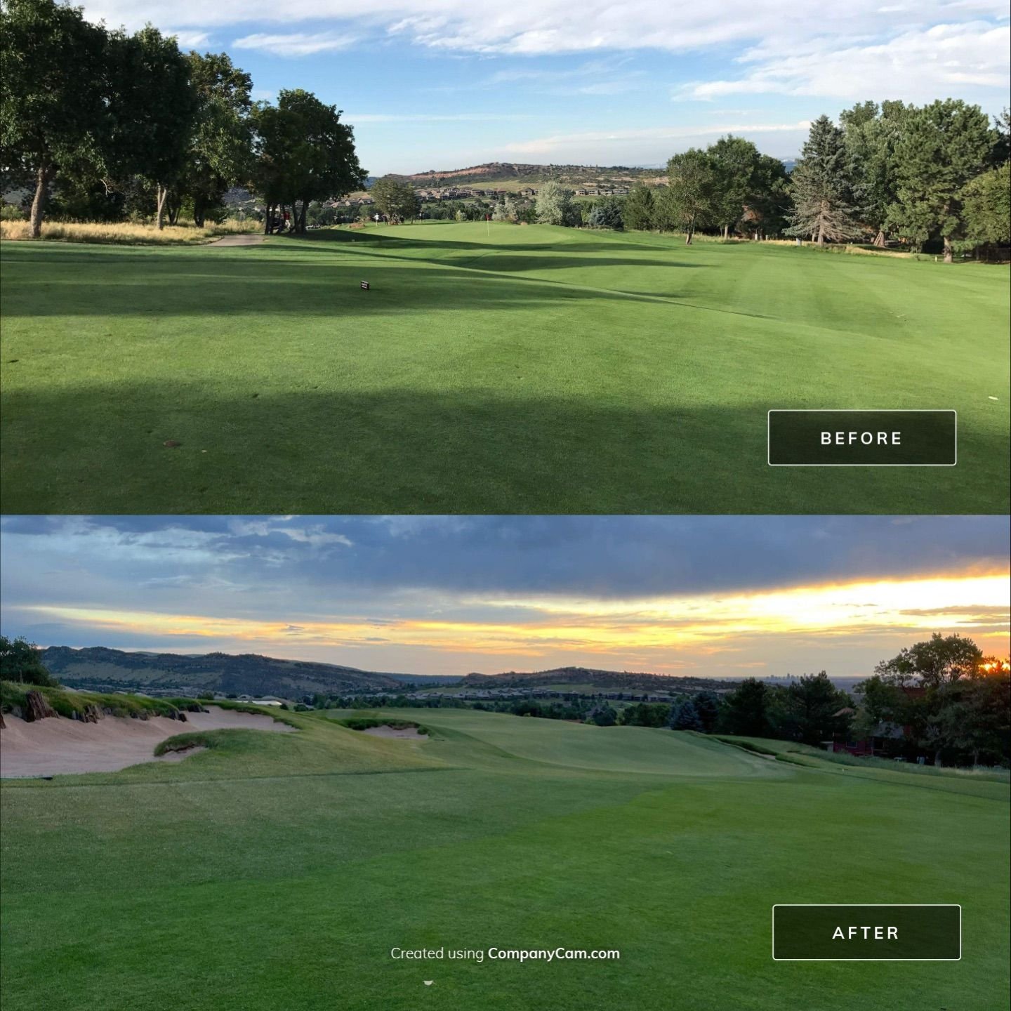 Hole 17 before and after.jpg