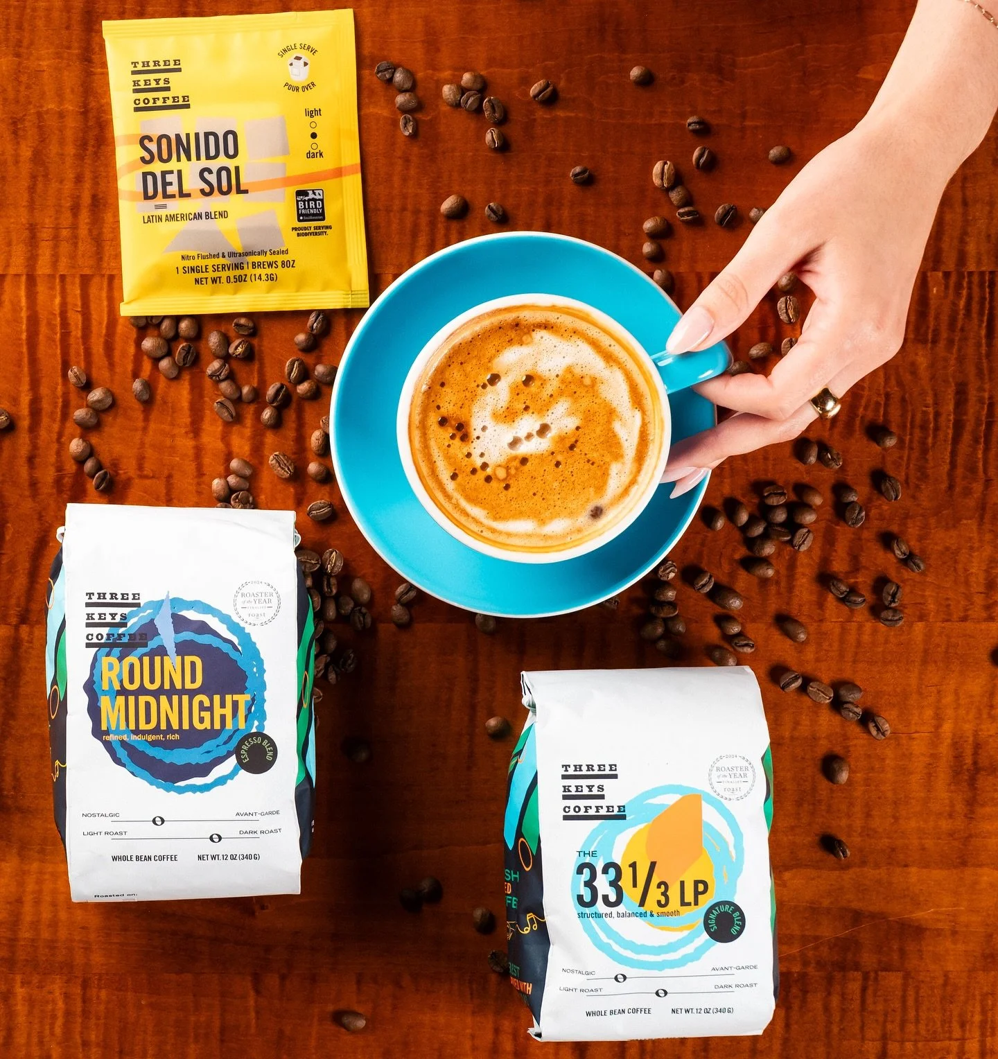 Award-winning Roastery, @threekeyscoffee is open Monday - Saturday at 8am. Grab a cup of joe and even take a bag of beans home with you to save the flavor! ☕️