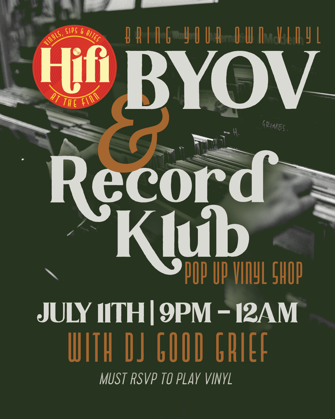 BYOV Night & Record Klub Pop-Up