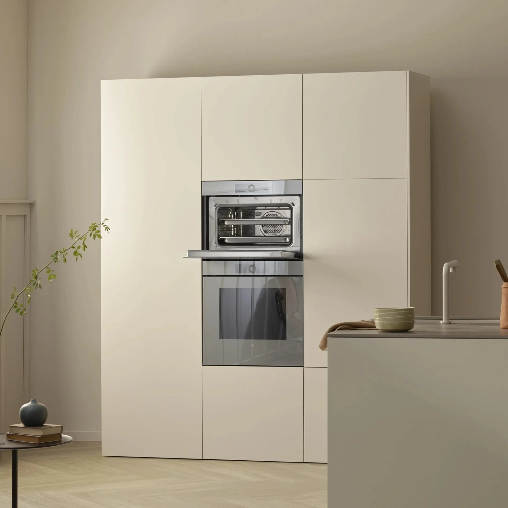 Four vapeur CombiSteamer V-ZUG intégré dans une cuisine