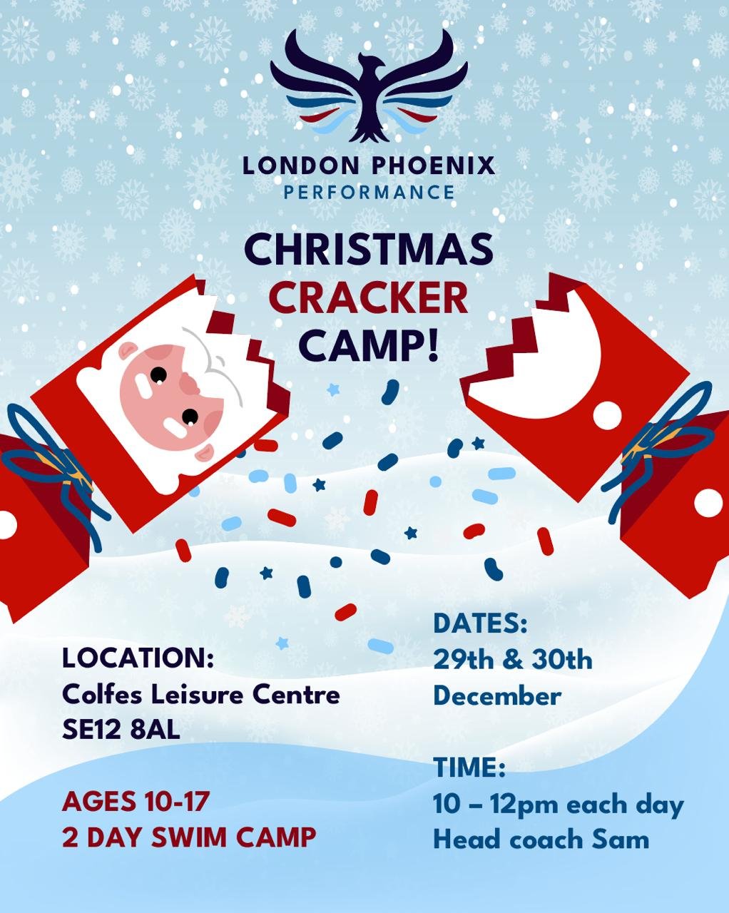 London Phoenix Christmas Cracker Camp