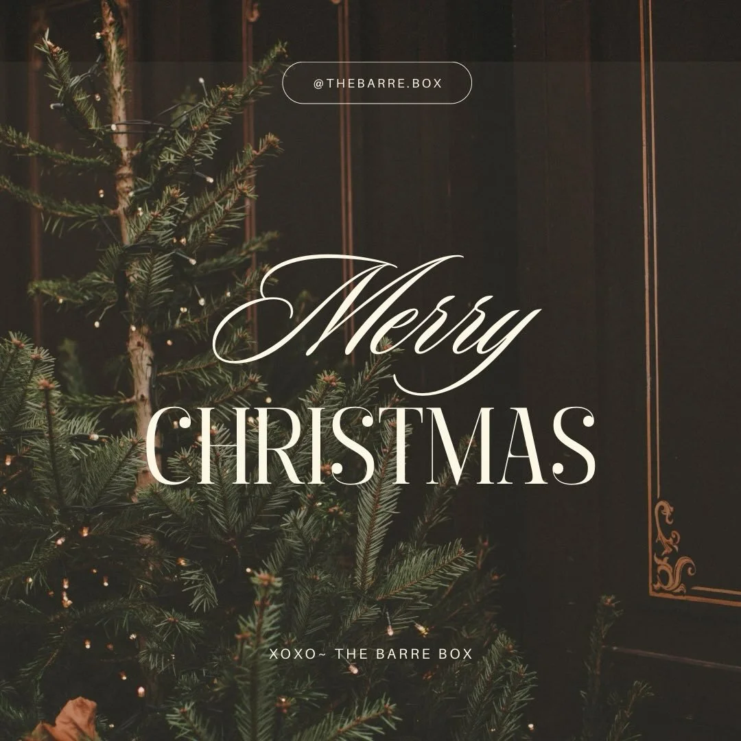 We hope everyone had a very Merry Christmas from our families to yours🎄❤️ 
We took a little break for celebration, relaxation, and family💚  The Barre Box is back in full swing and excited for all that is to come in the New Year! 

#merrychristmas #