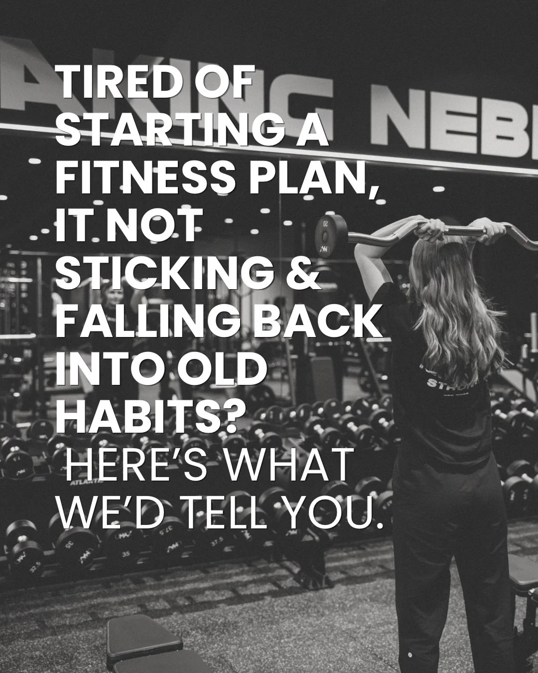 Tired of falling back into your old habits &amp; not sticking to your fitness plan? Here&rsquo;s what we&rsquo;d tell you&hellip;

#fitnessplan #fitnessmotivation #realisticfitness #sustainablefitnesslifestyle #healthyhabits