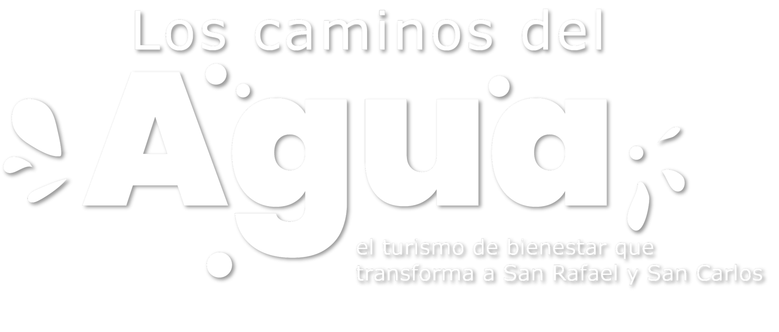 Texto en la imagen que dice: "Los caminos del agua, el turismo de bienestar que transforma a San Rafael y San Carlos"
