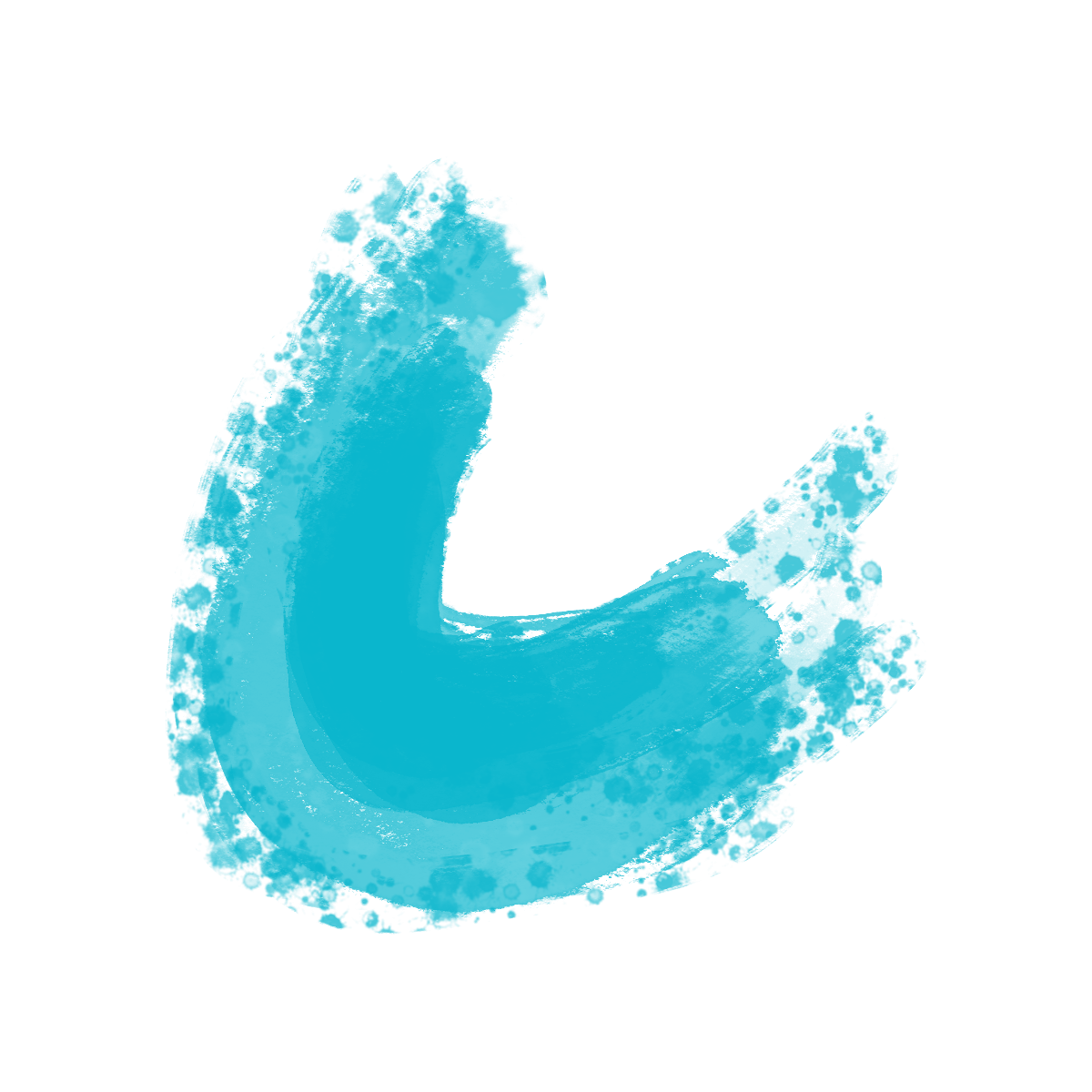 Ilustración de un mano formando una señal de OK, pintada en color azul sobre fondo negro.