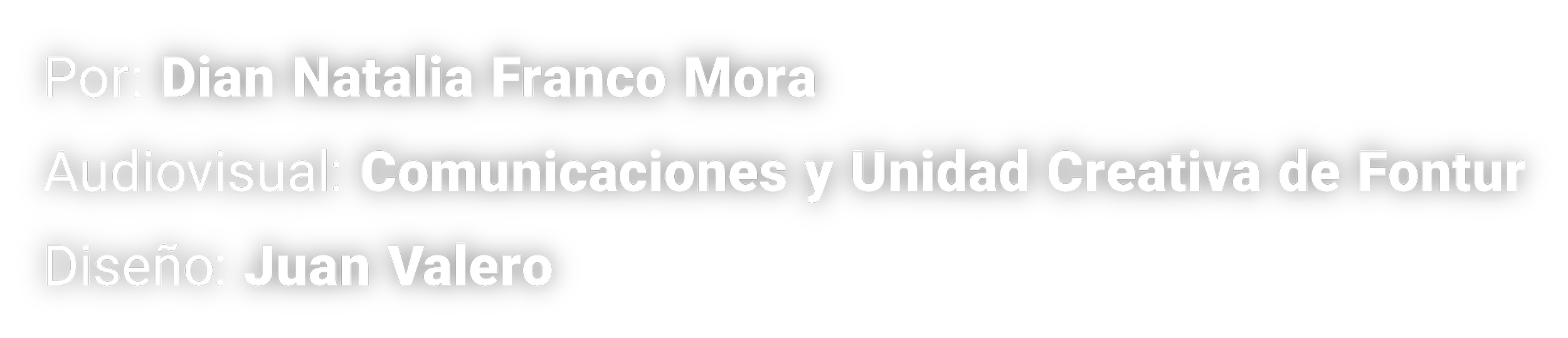 Texto en fondo negro con nombres y cargos en letras blancas en español.
