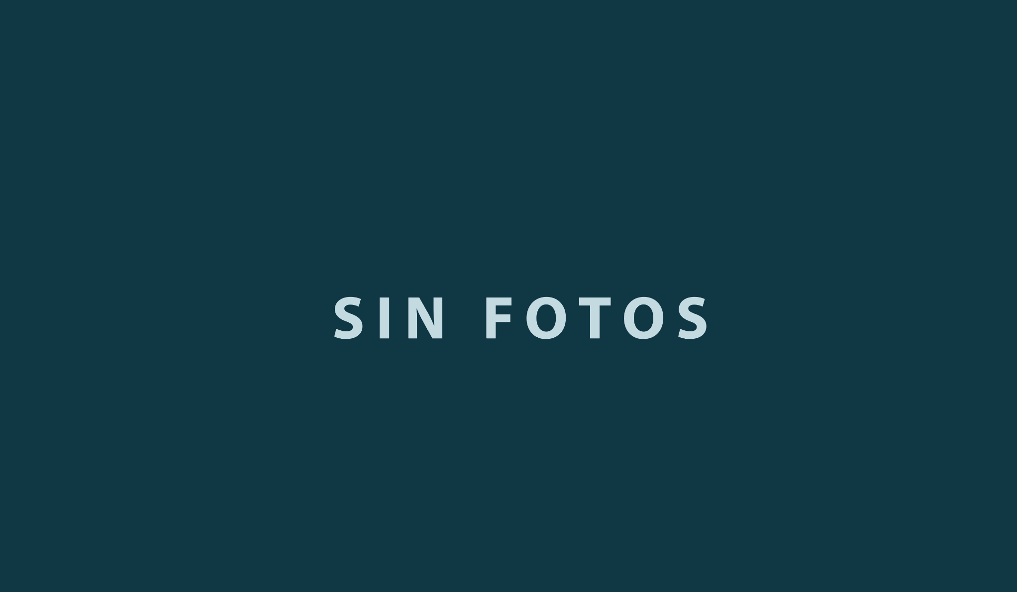 Imagen con fondo azul oscuro que dice 'Sin Fotos' en letras grises.