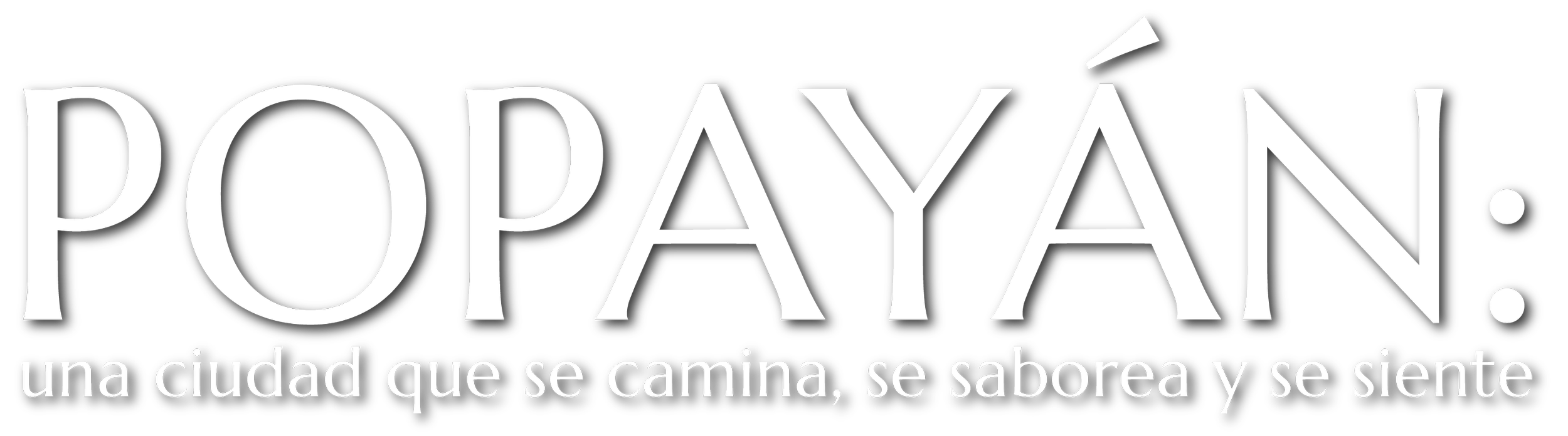 Logo del Partido Popular, que dice 'Popayán, una ciudad que se camina, se saborea y se siente'