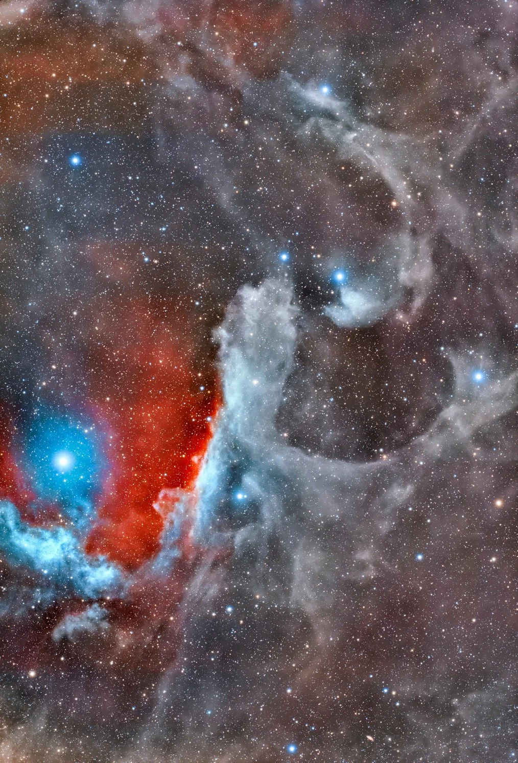 1er Puesto: Juan Manuel Osorio Erazo - Lbn1093 - Sh2-1 Emission and reflection nebula in scorpion
