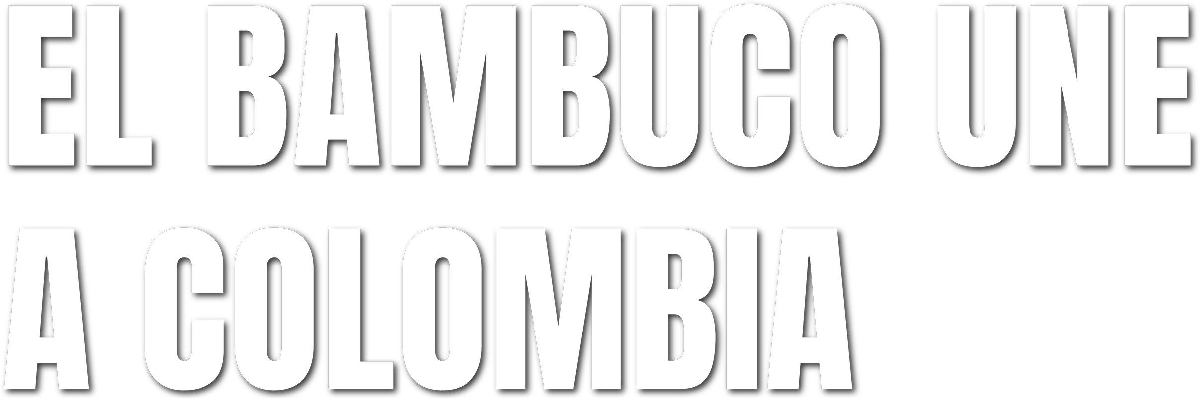 Texto en letras grandes y blancas que dice: "El embrión de la Columbía".