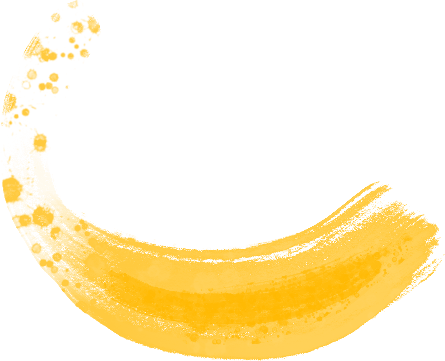 Círculo amarillo con borde irregular en estilo pintura con fondo transparente.