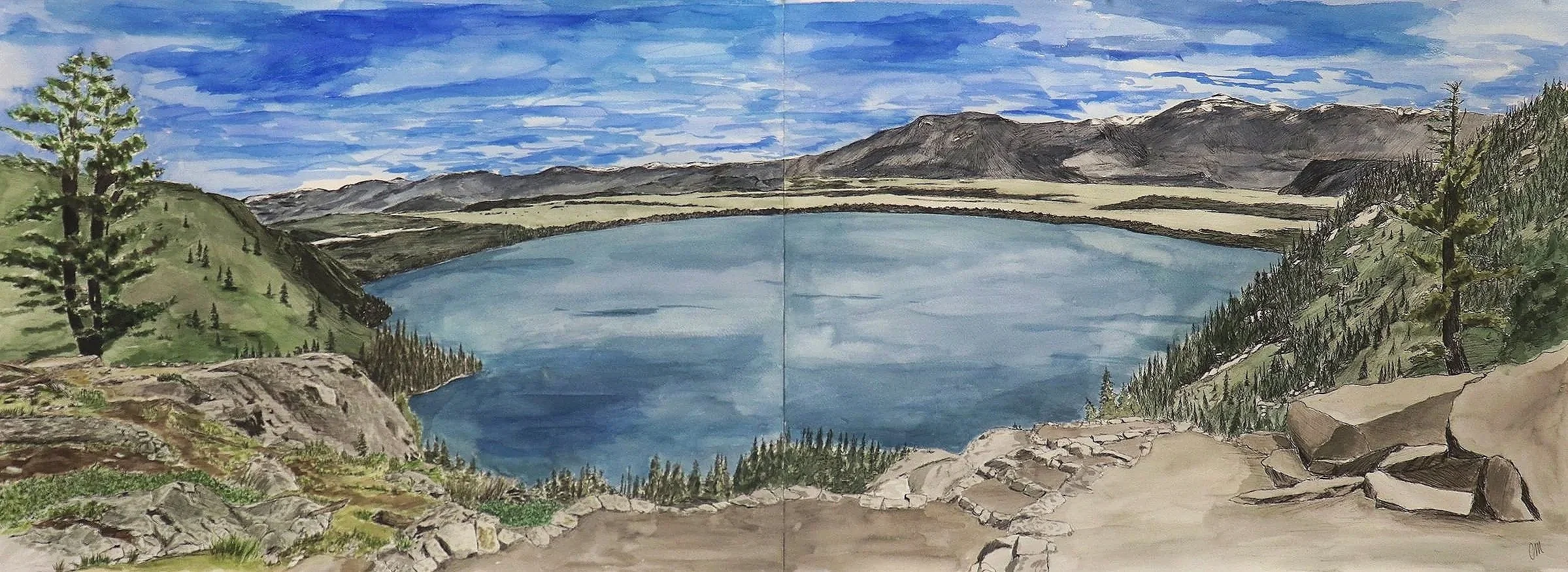 "Inspiration Point" 22" x 60"