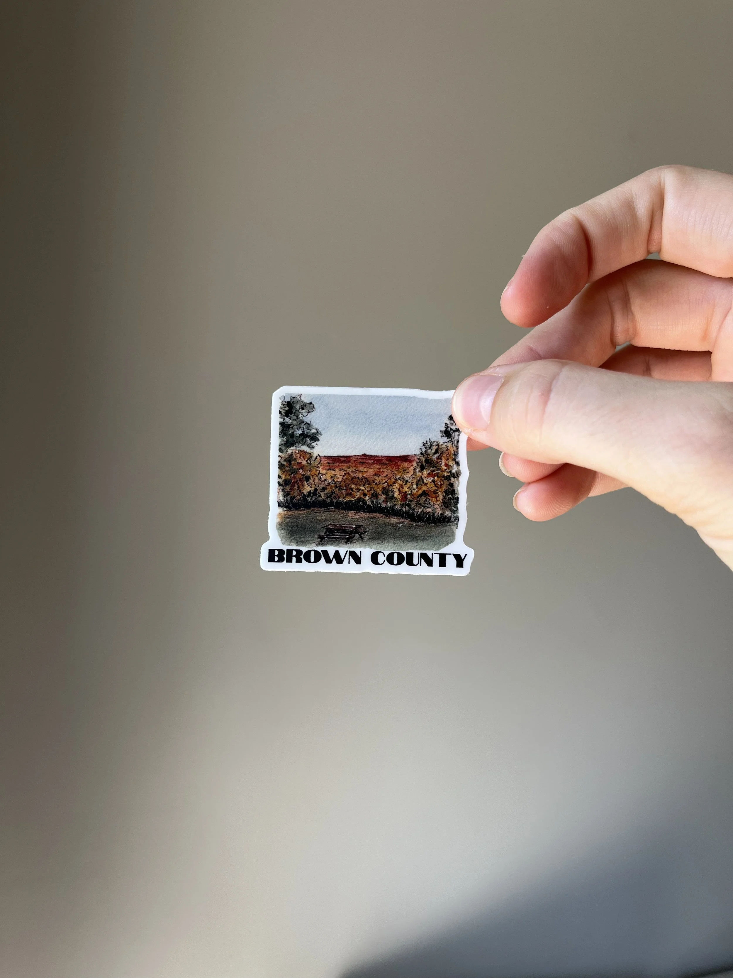 "Brown County" Sticker