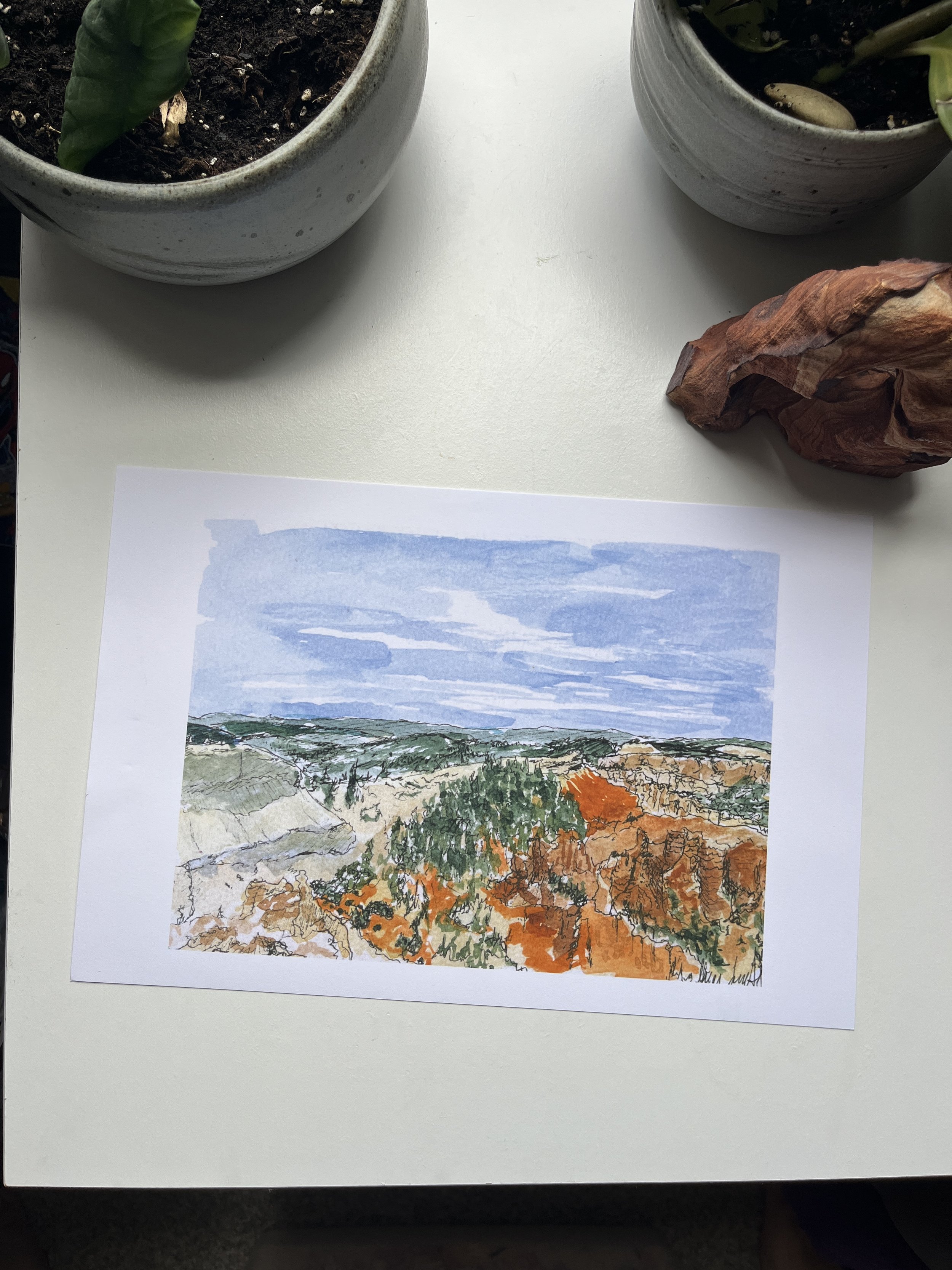 Bryce Canyon Original Watercolor Print