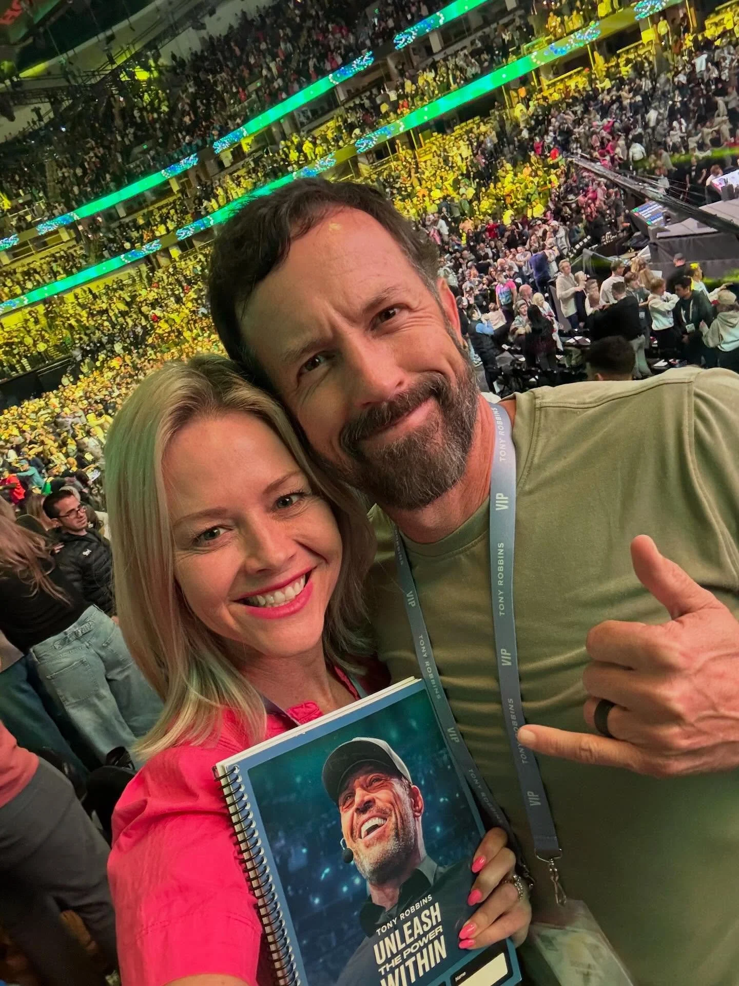 Day 1!

We danced. We sang. We screamed our dreams out loud.
We took furious notes, dug deep, and faced the parts of ourselves we usually keep quiet.

@tonyrobbins reminded us:

&ldquo;Change happens when the pain of staying the same is greater than 