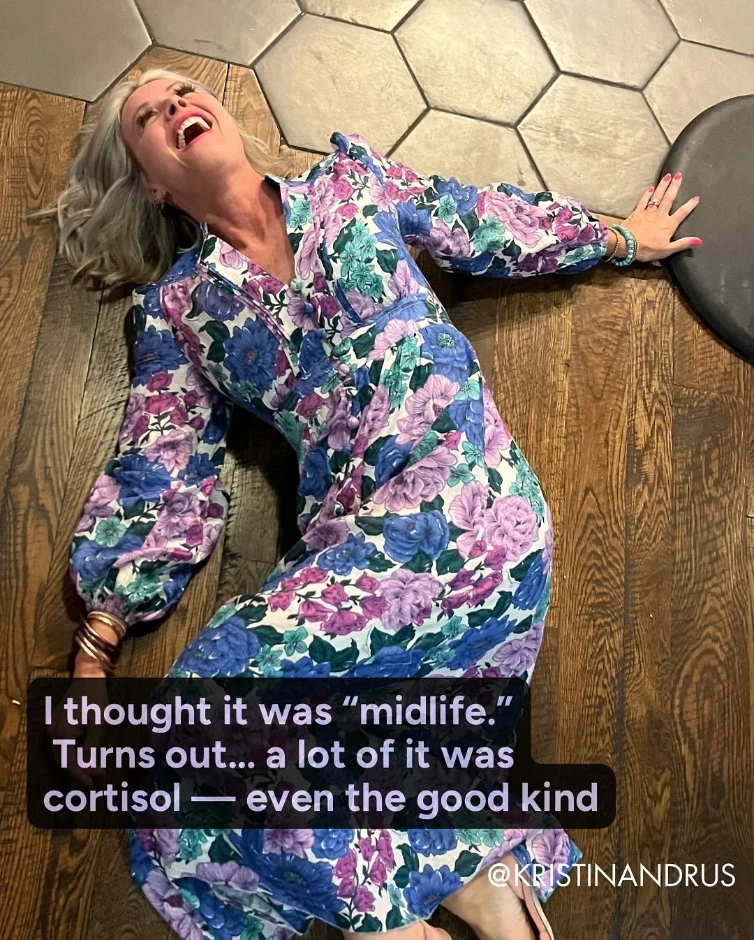 I thought it was &ldquo;midlife.&rdquo;

Turns out a lot of it was cortisol- even the good kind. 

Here are some of my tips and tricks and how I&rsquo;ve helped lower my cortisol. And, it&rsquo;s actually working!! 

Would love to hear what works for