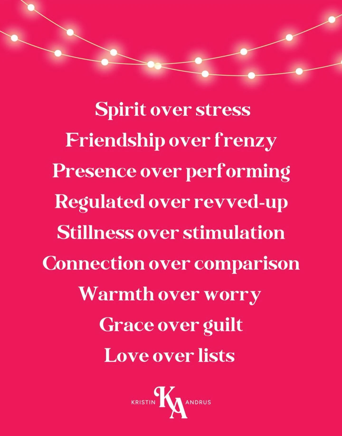 There is a version of Christmas that looks beautiful on Instagram and another one that feels beautiful in real life.

Midlife and peri-menopause have taught me which one I want.

This season I am choosing calm over chaos, connection over comparison, 