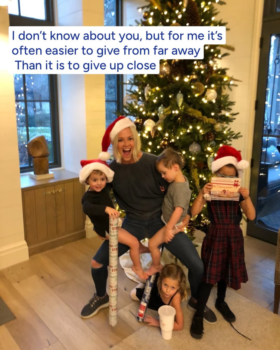 I don&rsquo;t know about you, but it&rsquo;s sometimes easier for me to give from a distance than it is to give and love up close. 

Jesus didn&rsquo;t just love crowds he loved people up close.

In homes, families, and messy ordinary moments.

That 