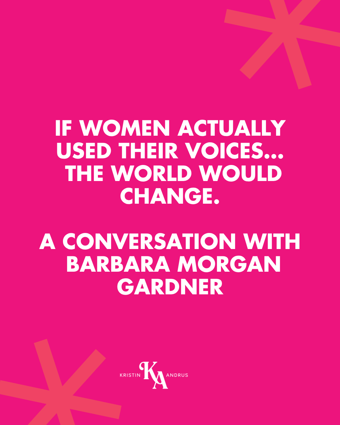 Takeaways from My Conversation with Dr. Barbara Morgan Gardner
