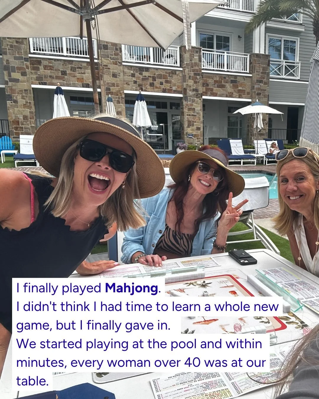 After my first few games of Mahjong this week, I am obsessed over women&rsquo;s obsession around this game! 🀄️

But the game isn&rsquo;t the coolest part about this trend. The coolest part was every woman over 40 from around the country who came ove