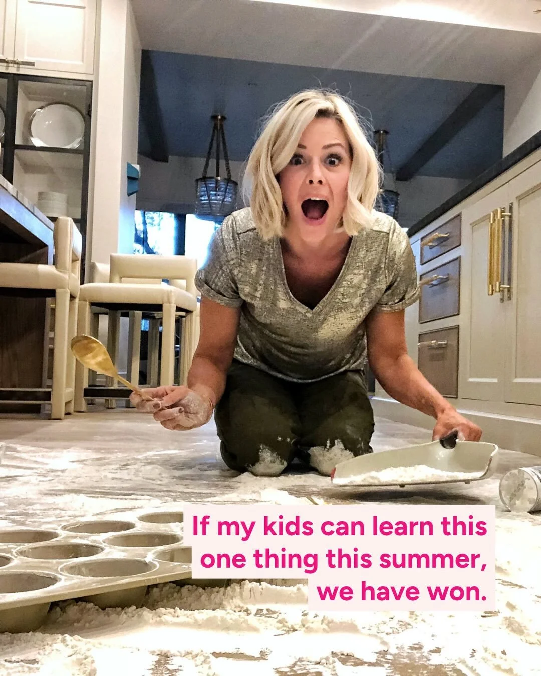 &ldquo;Close the loop&rdquo; is the soundtrack of my summer. 

Every unfinished thing in this house, the open cabinet, the half-folded laundry, the abandoned project, was a little loop waiting on me to close it. So now I just point and repeat myself 