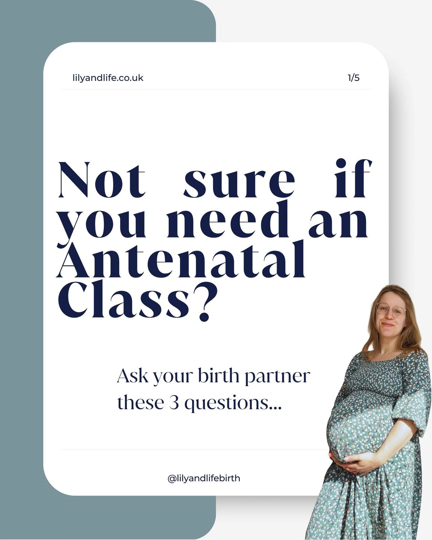Not sure if you need an antenatal class? 
Ask your birth partner these 3 questions... 

✨How would you support me during contractions? 
✨How would you recognise when things are changing or progressing? 
✨What happens in the first hour after baby is b