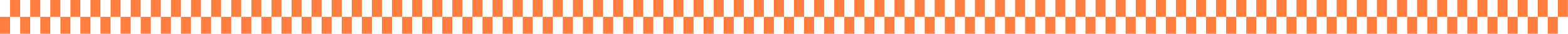 A horizontal striped pattern with black and orange rectangles alternating across the entire image.