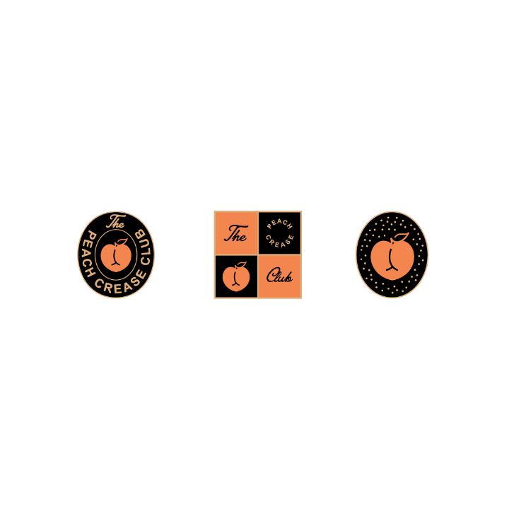 All 3 Peach Crease Pins