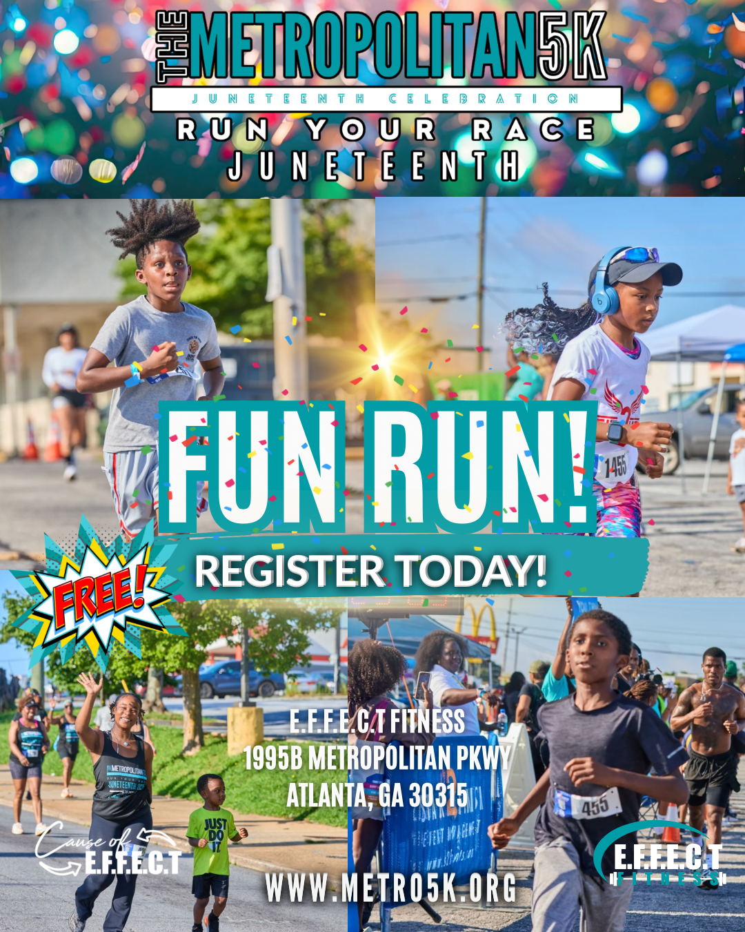 Resister for our FUN Run! Ages 6-12 