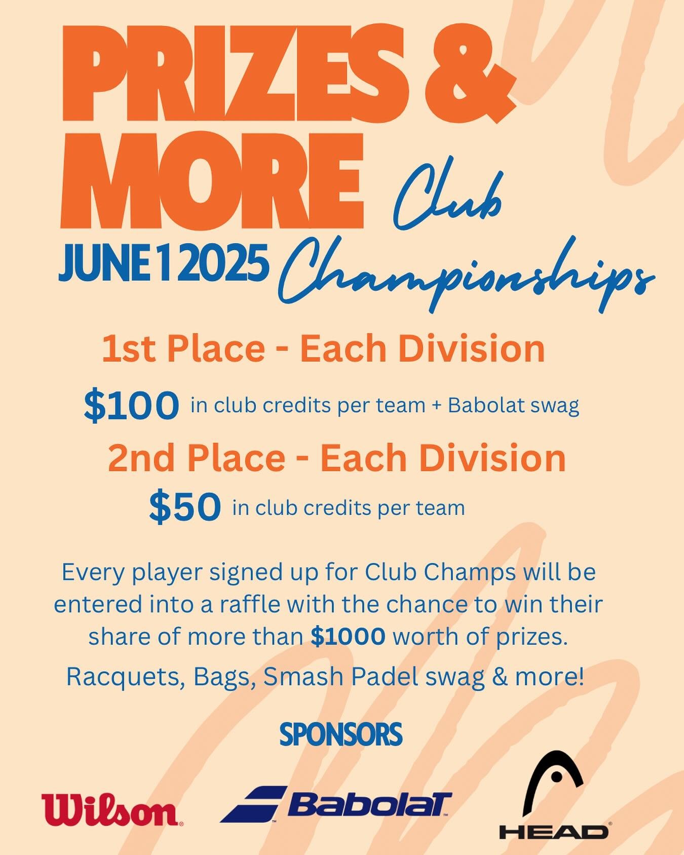 Club Champs. This weekend.
Spots are nearly full and the prizes are 🔥
Secure your spot now &mdash; we&rsquo;ll see you on court.
Questions? DM us or reach out to Hugo.

#SmashPadel #ClubChamps #PadelUSA #BoulderEvents #GameOn