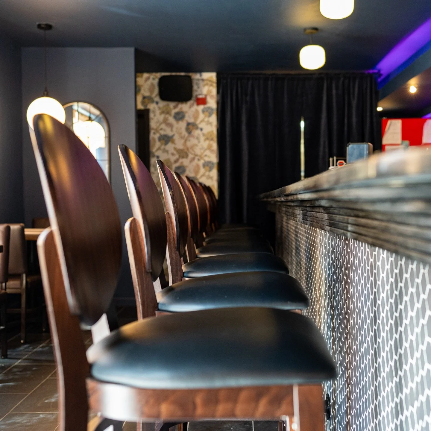 A seat is waiting for you at our bar! Warm up with happy hour now until 5pm 🥃