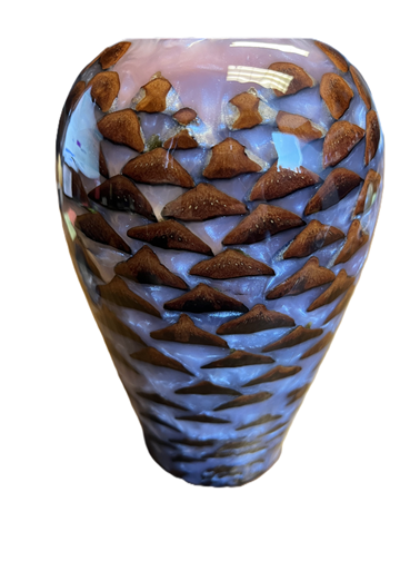 Pinecone and Swirl Resin Vase – Handcrafted from a Single Cone (LG. Size)
