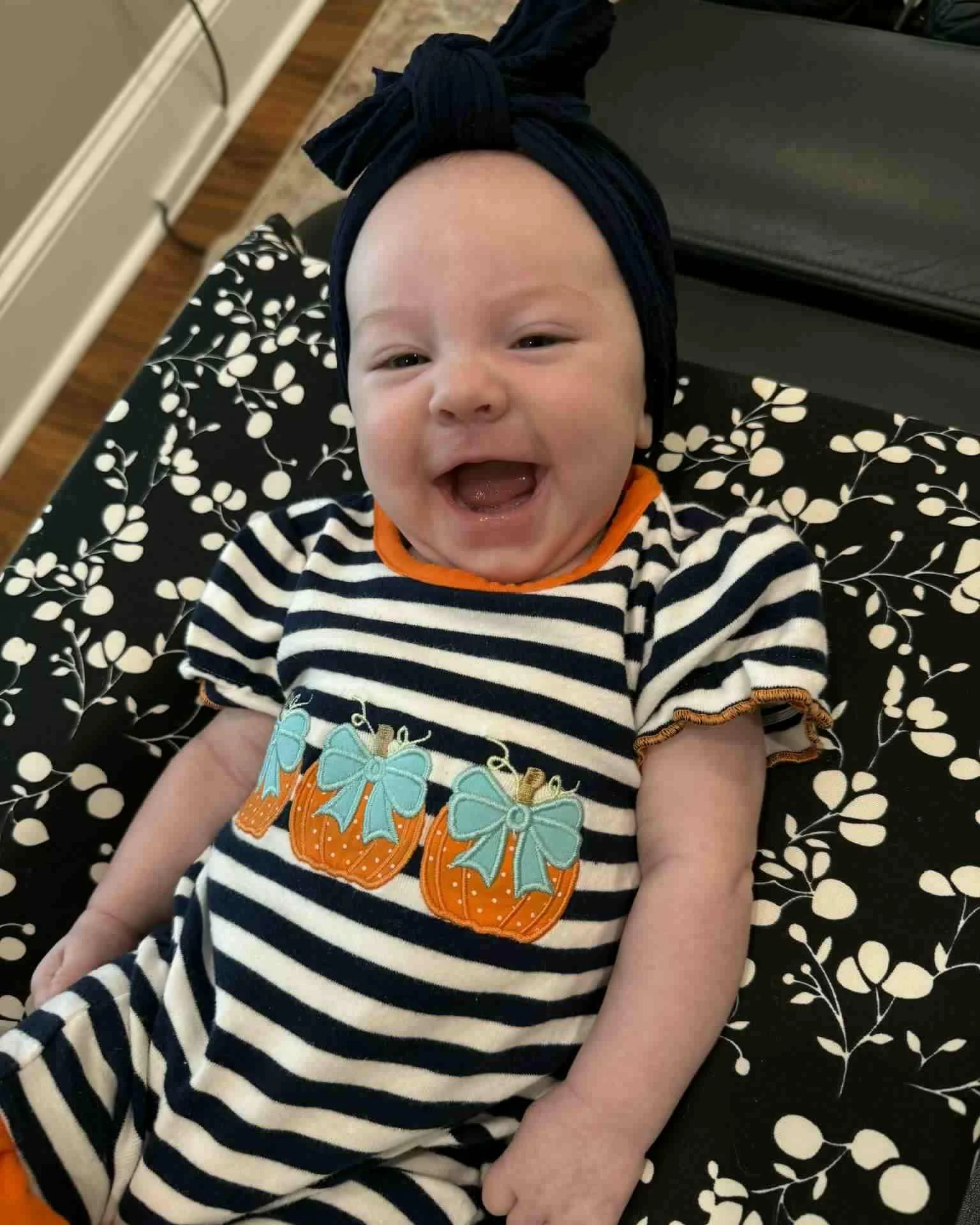 Happy Friday from the cutest little pumpkin in the patch! ð We hope everyone has a wonderful weekend!