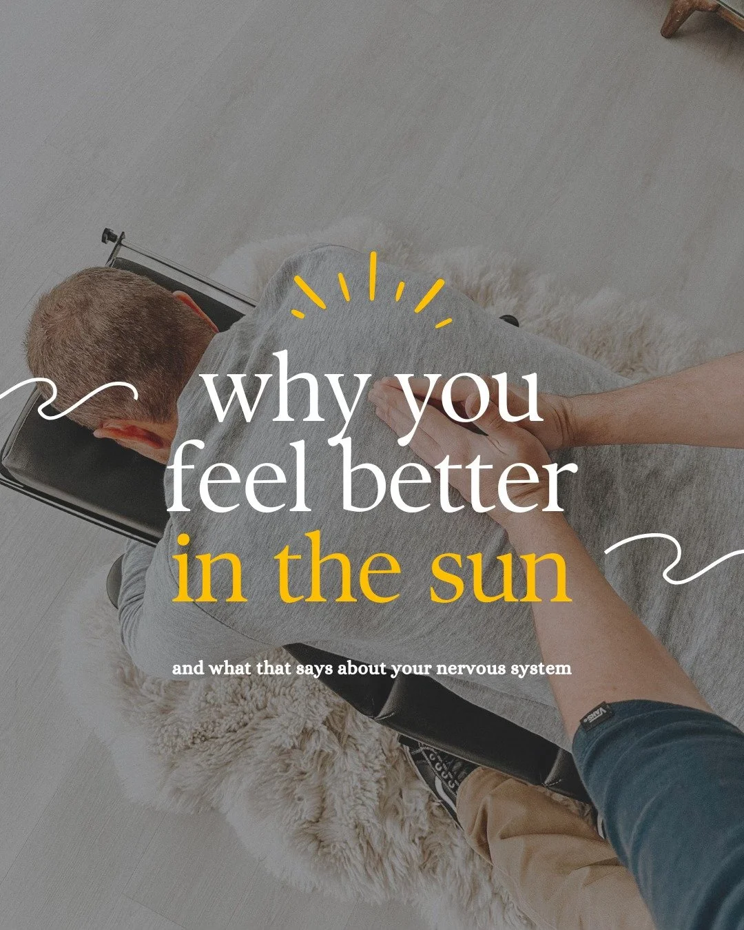 Ever notice how a few minutes in the sun can completely shift your mood? ☀️ That&rsquo;s not just in your head - it&rsquo;s your nervous system responding to light, warmth, and safety. 😃

Sunlight signals your body to produce serotonin and regulate 