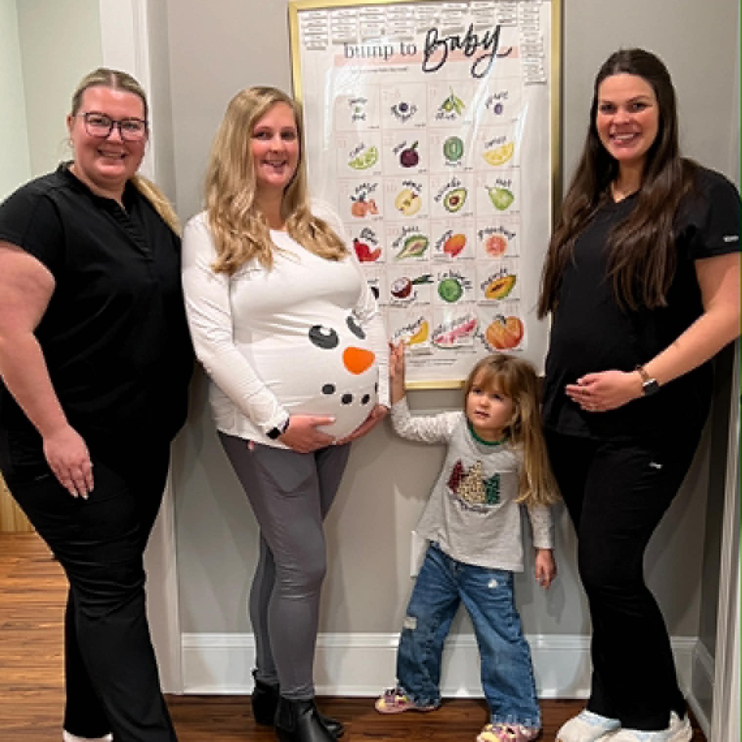 We don't know if you can tell by her face, but Big Sister is READY for Baby Sis to arrive...and so is Mama!! 😊 We hope that precious baby decides to make her arrival soon, because she has an amazing family who are SO ready to meet her 🖤