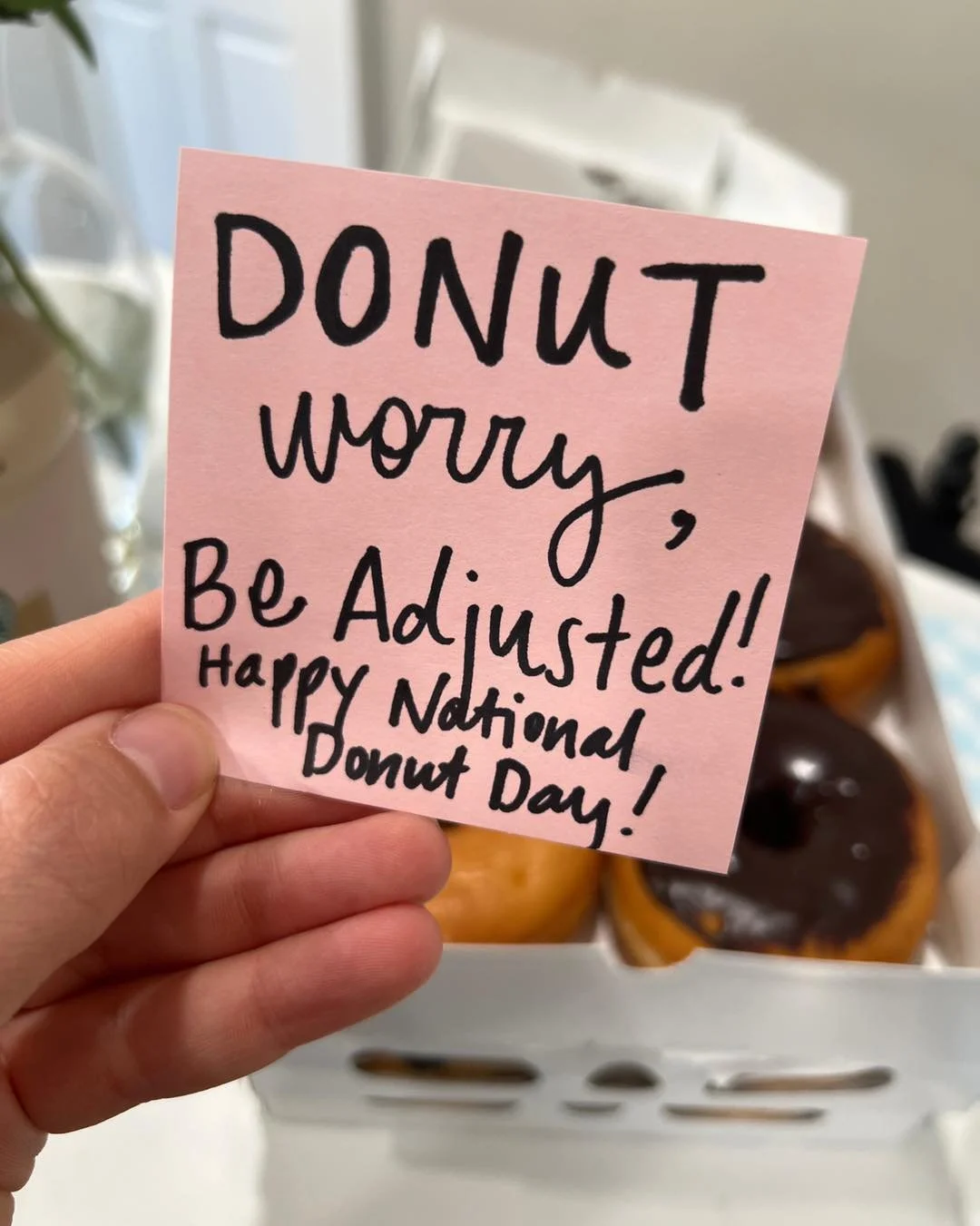 Life happens&hellip;DOnut worry, get adjusted! 🍩✨ Wishing all of our SWEET patients a happy National Donut Day and Happy Friday! 😊