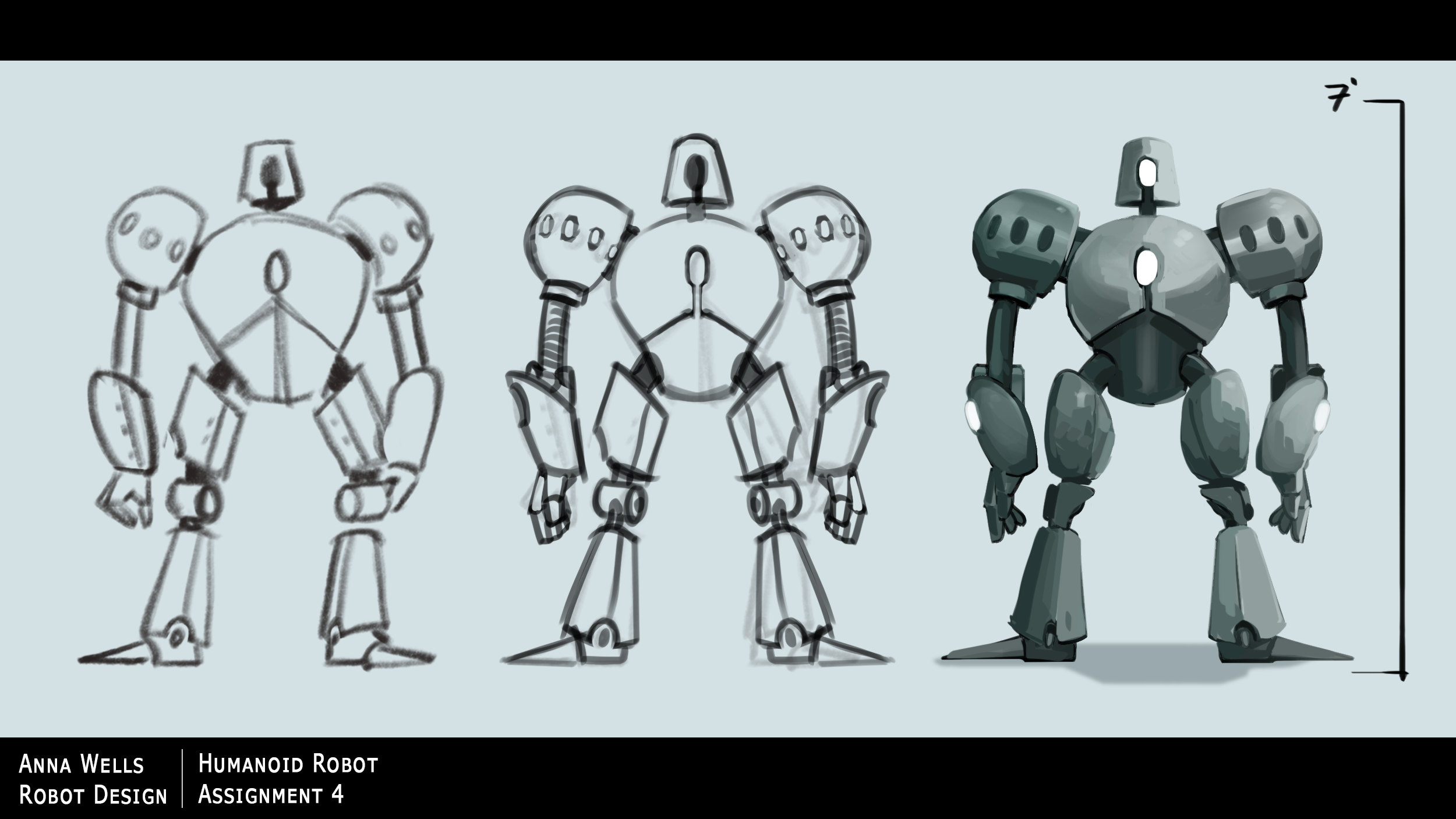 Bipedal Hero Robot Concept
