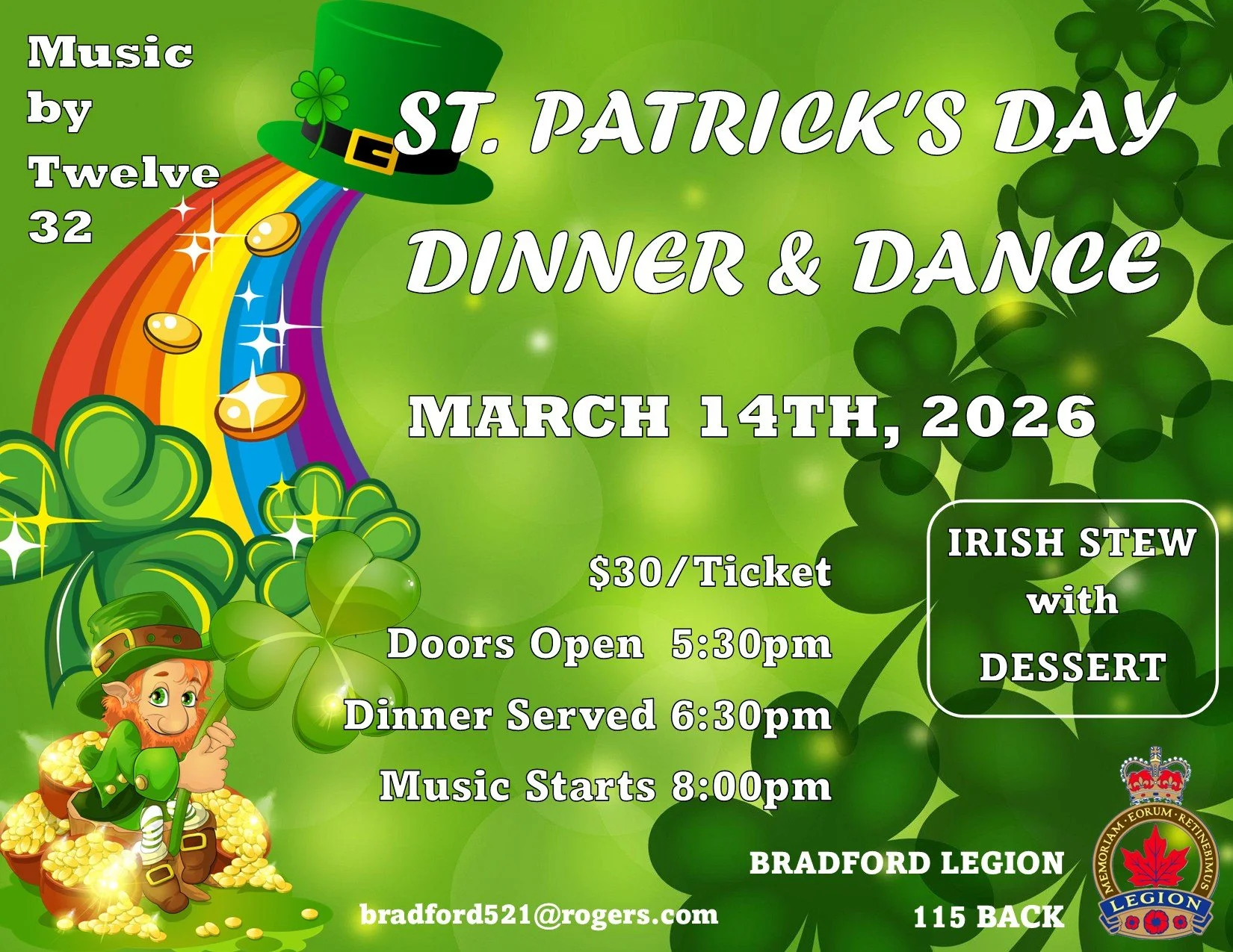St. Patrick’s Day Dinner /Dance