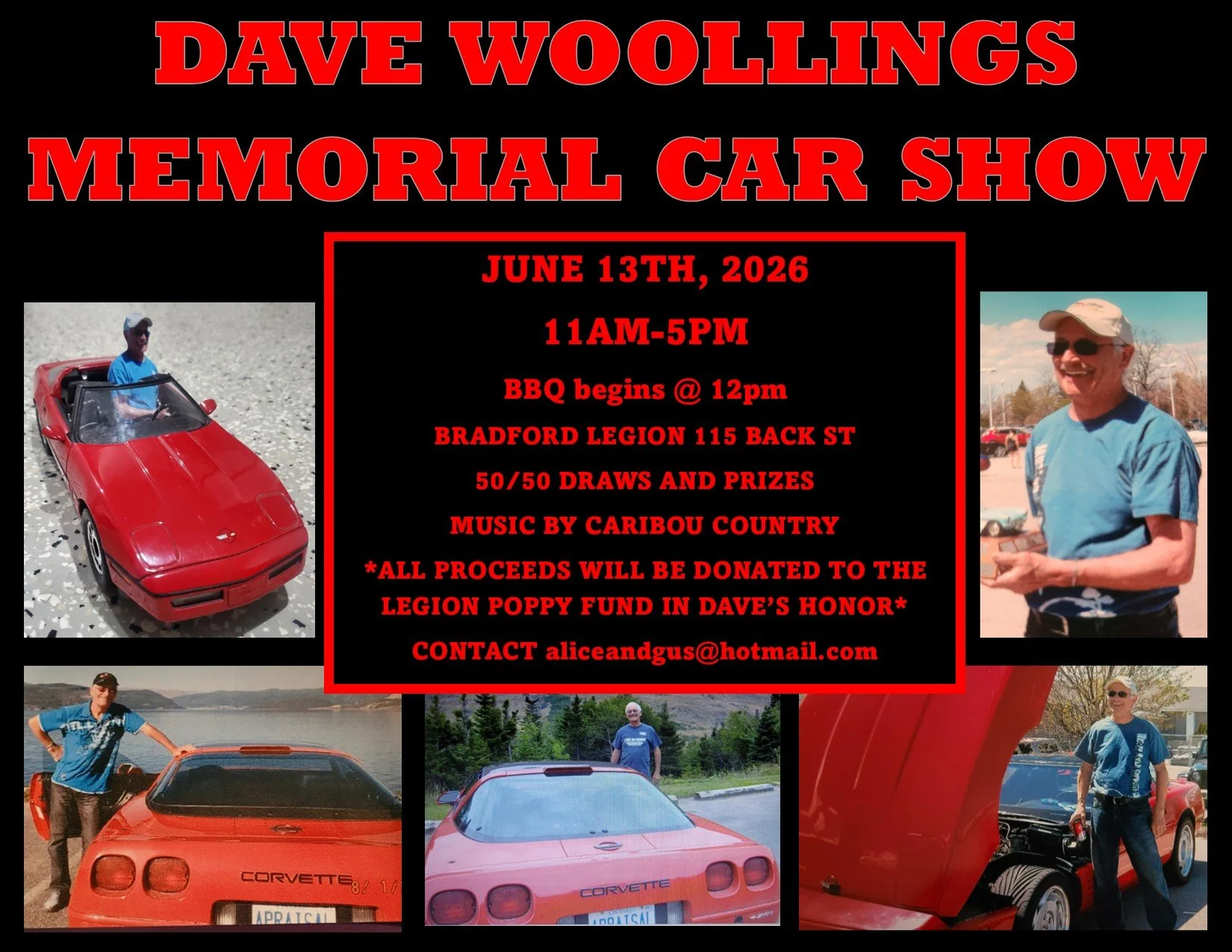 Dave Woollings Memorial Car Show/BBQ