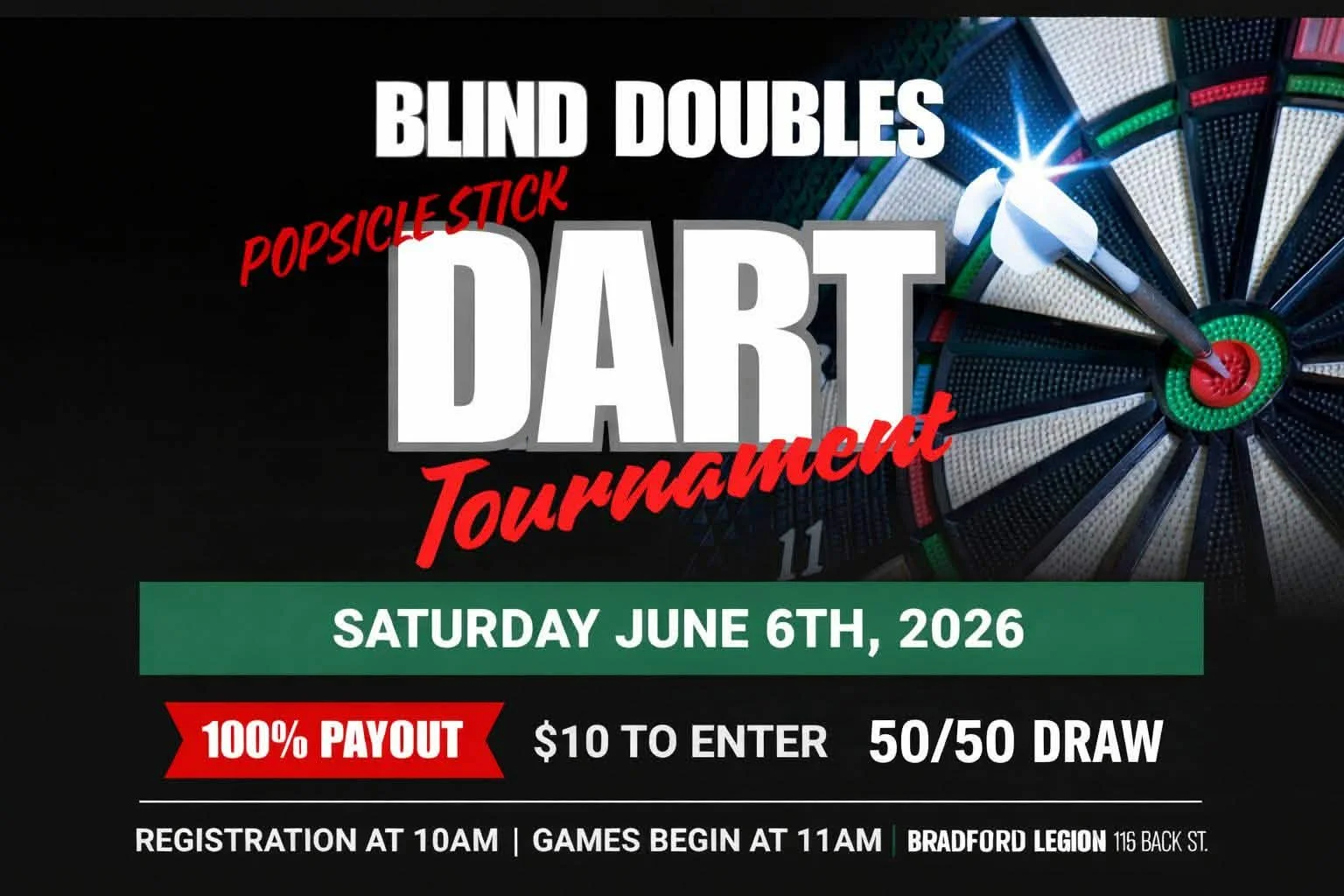 Popsicle Stick Blind Dart Tournament