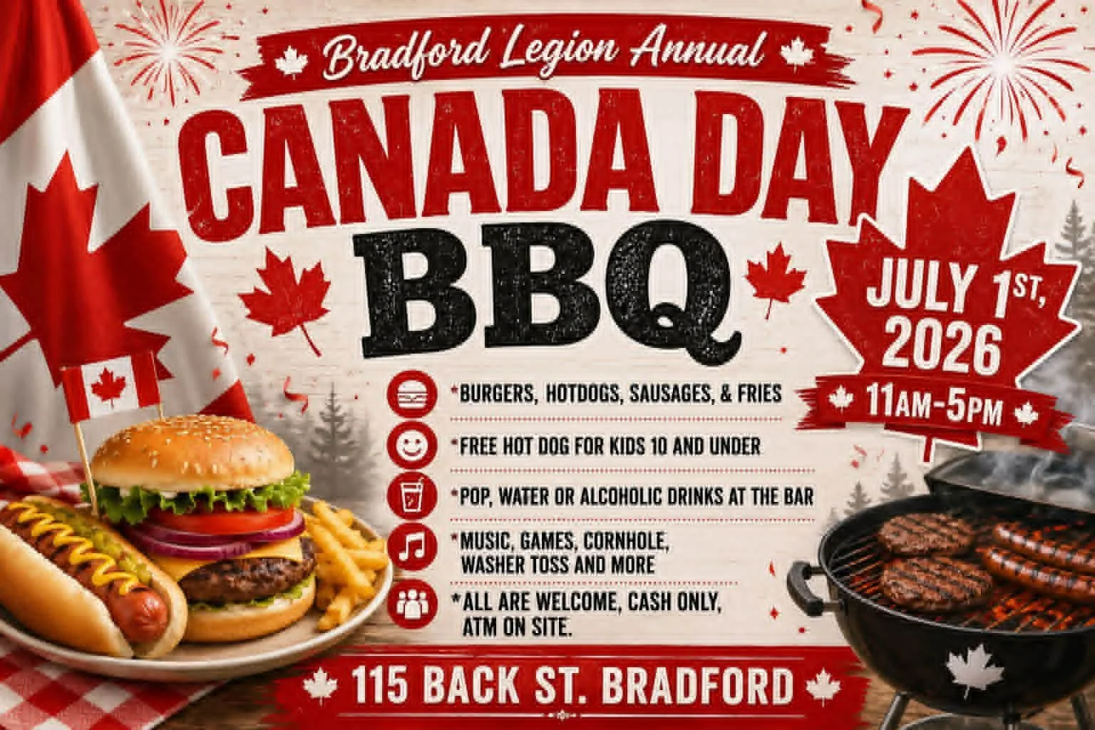 Canada Day Annual Family Friendly BBQ and Music 