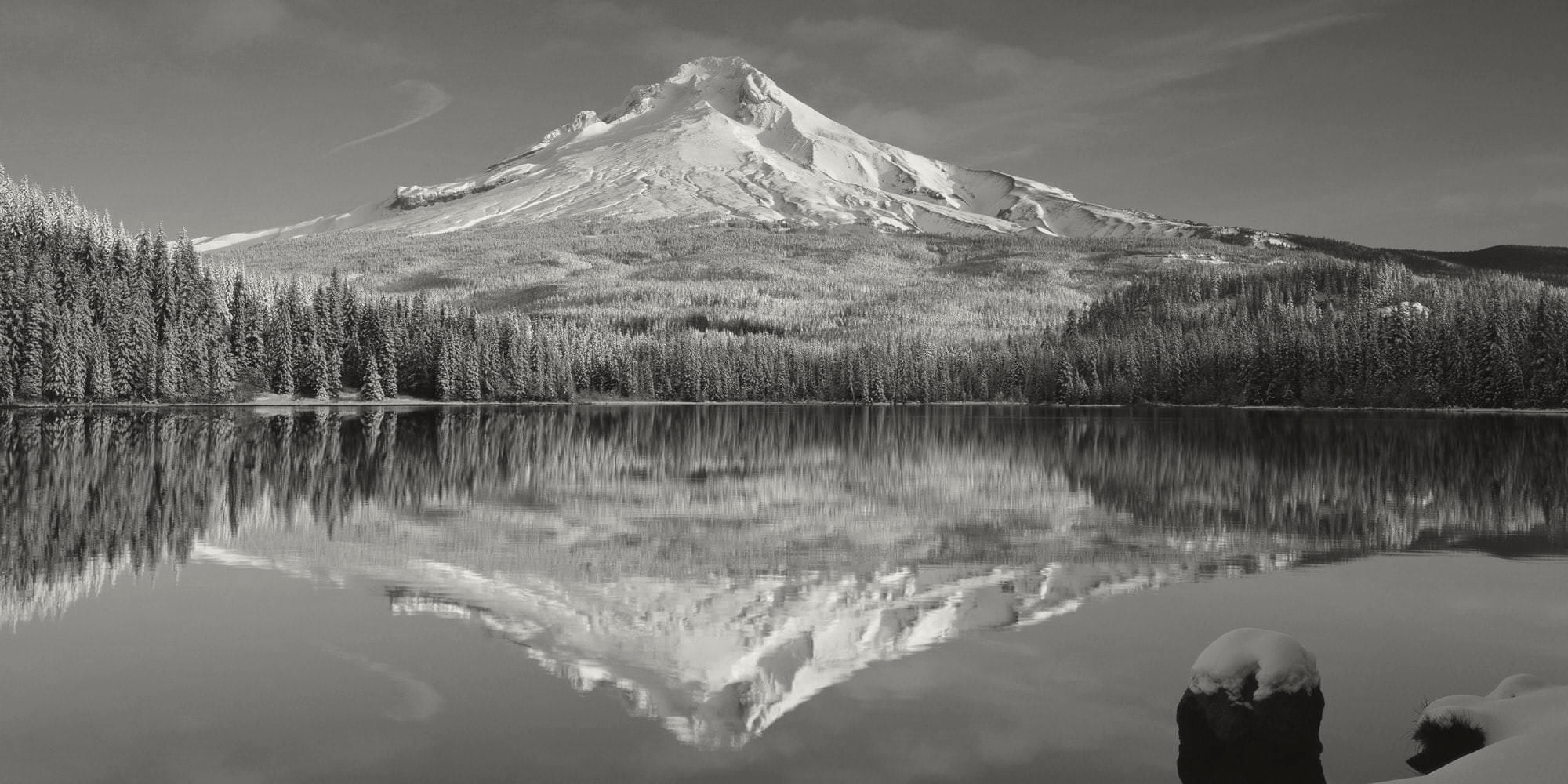 Snow-covered Mount Hood representing the local environment served by property maintenance professionals in Oregon.
